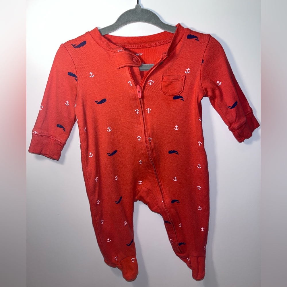 Carter’s peach red jumpsuit for 3 months